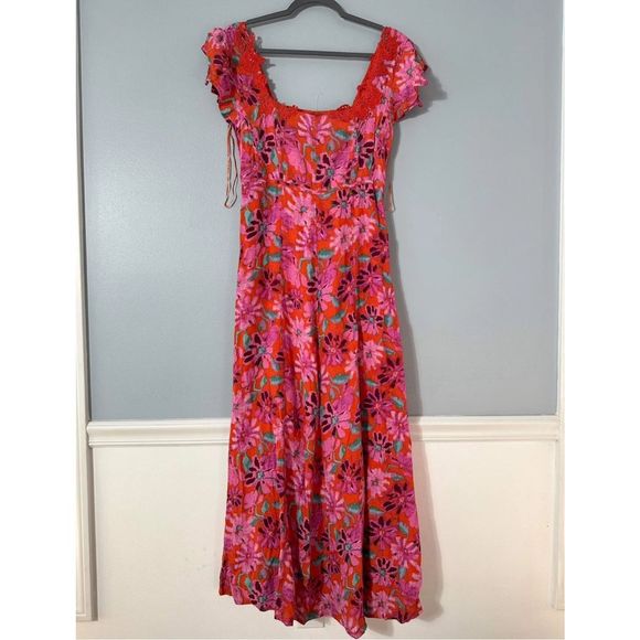 New Free People Pippa Midi Dress Size Small - Picture 5 of 5
